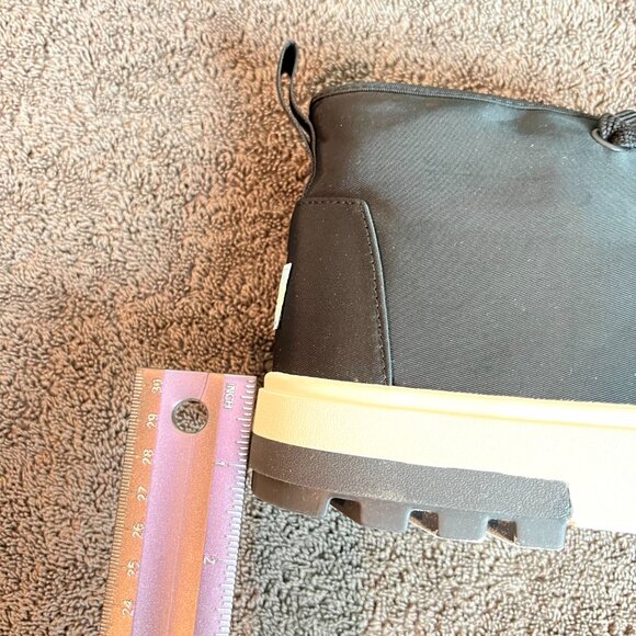 Toms Womens Size 9 Black Twill High Top Lug Sole‎ Platform Sneakers Shoes - Picture 12 of 14